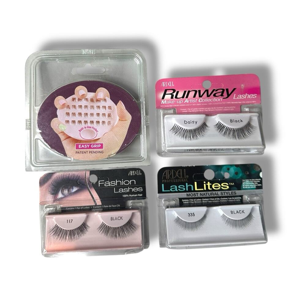 ARDELL Eyelashes Fake Eye Lashes Runway Fashion Lashes Lashlites New 4 Sets